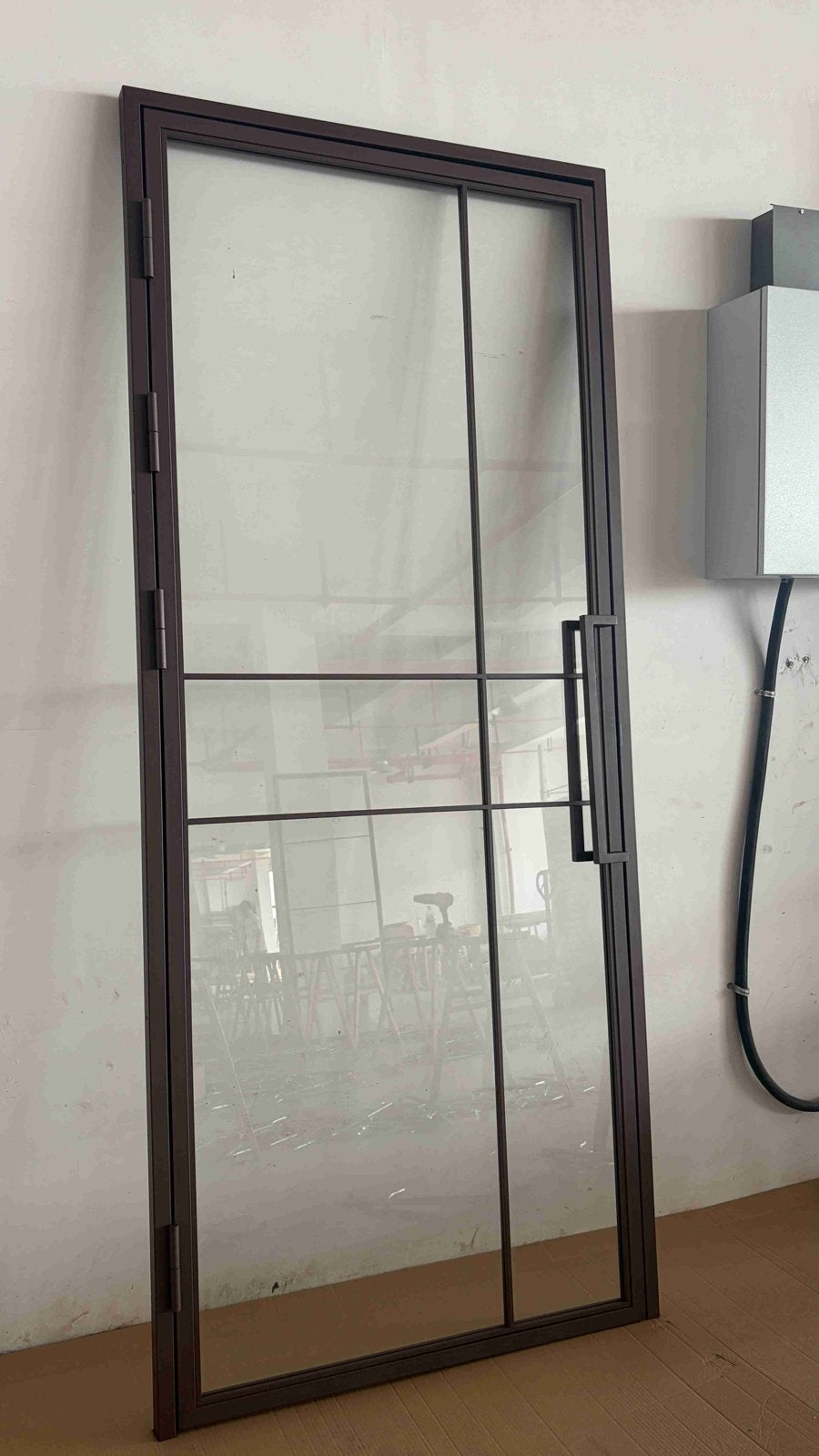 Bronzen Stalen Deur met Kozijn - Nieuw tijdelijke aanbieding, 80 tot 100 cm, 215 cm of meer, Binnendeur, Nieuw