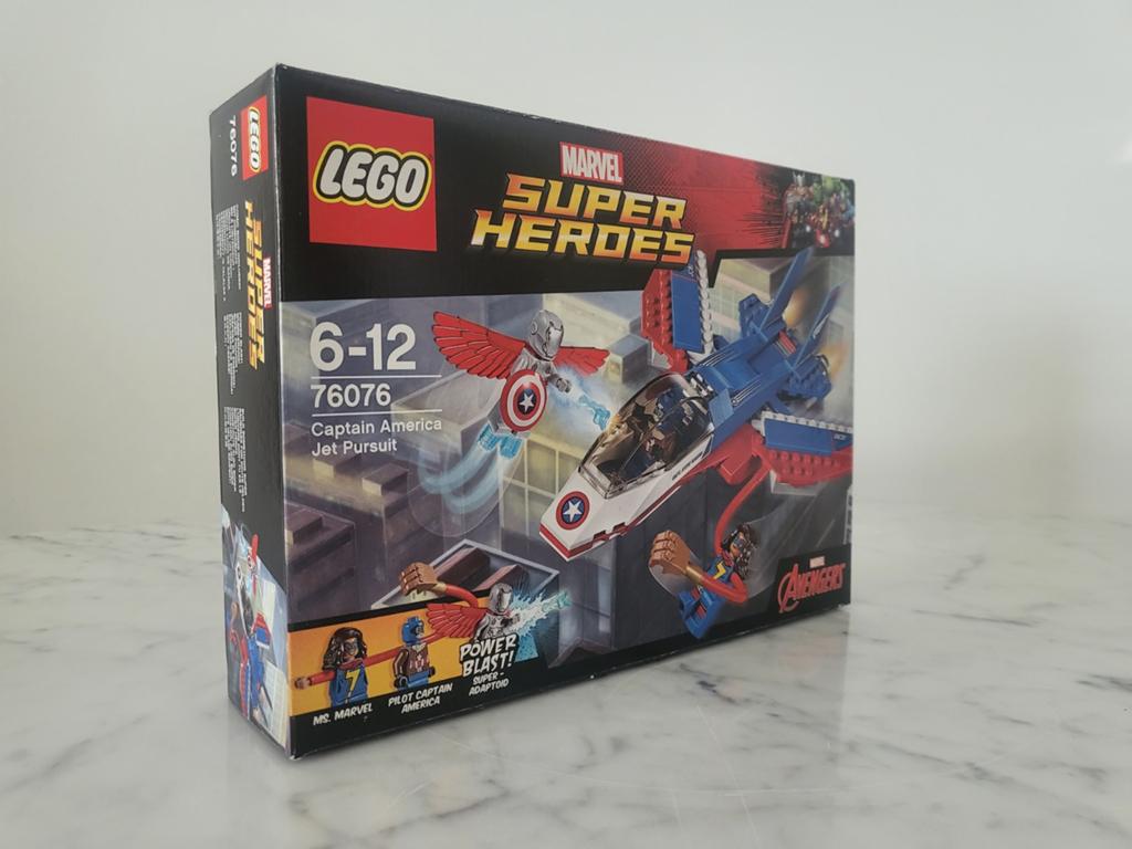 LEGO Marvel Super Heroes 76076 Captain America Jet Pursuit, Marvel, Lego, Nieuw, Ophalen of Verzenden