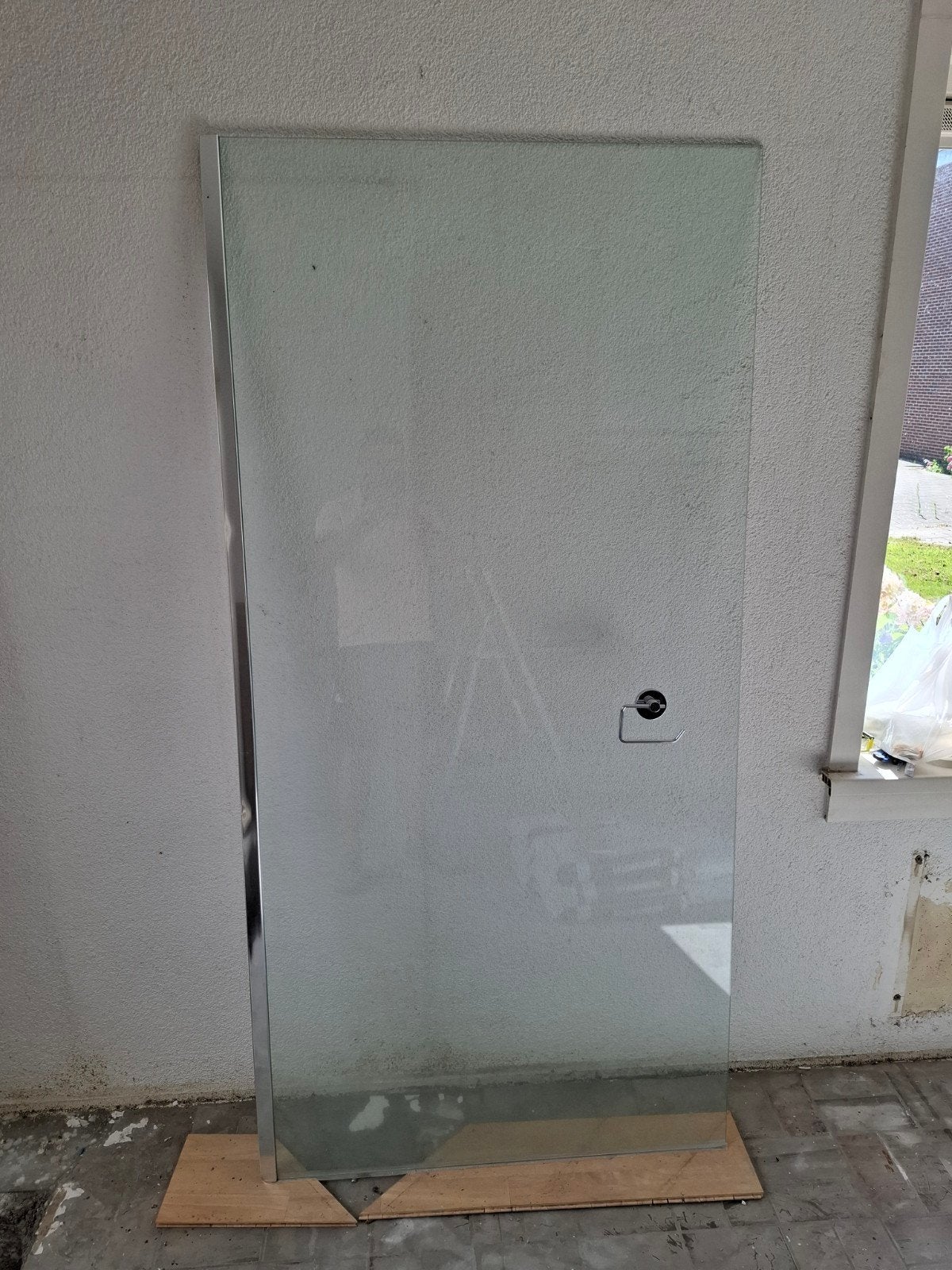Douchewand van glas, Ophalen, Nieuw, Glas, Douche