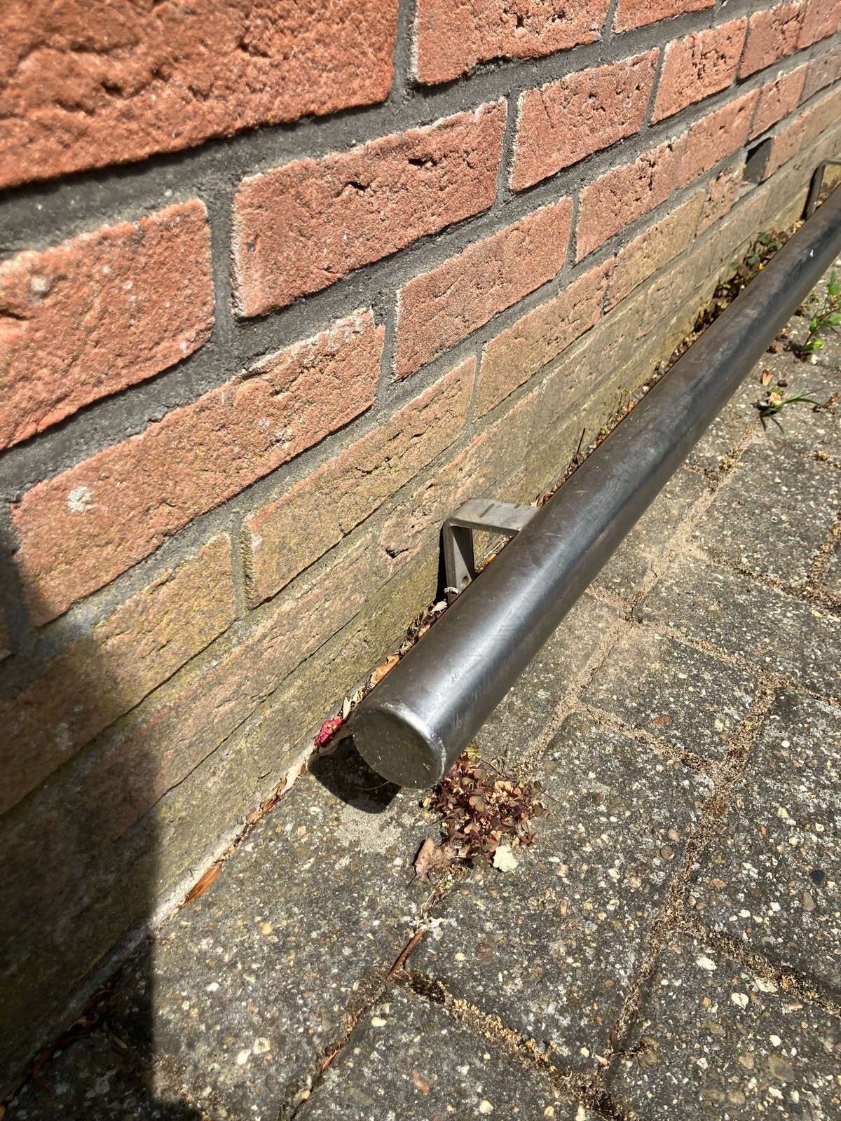 RVS buis rond 50mm, 2.6 m. Aanrijbeveiliging, Ophalen, Gebruikt