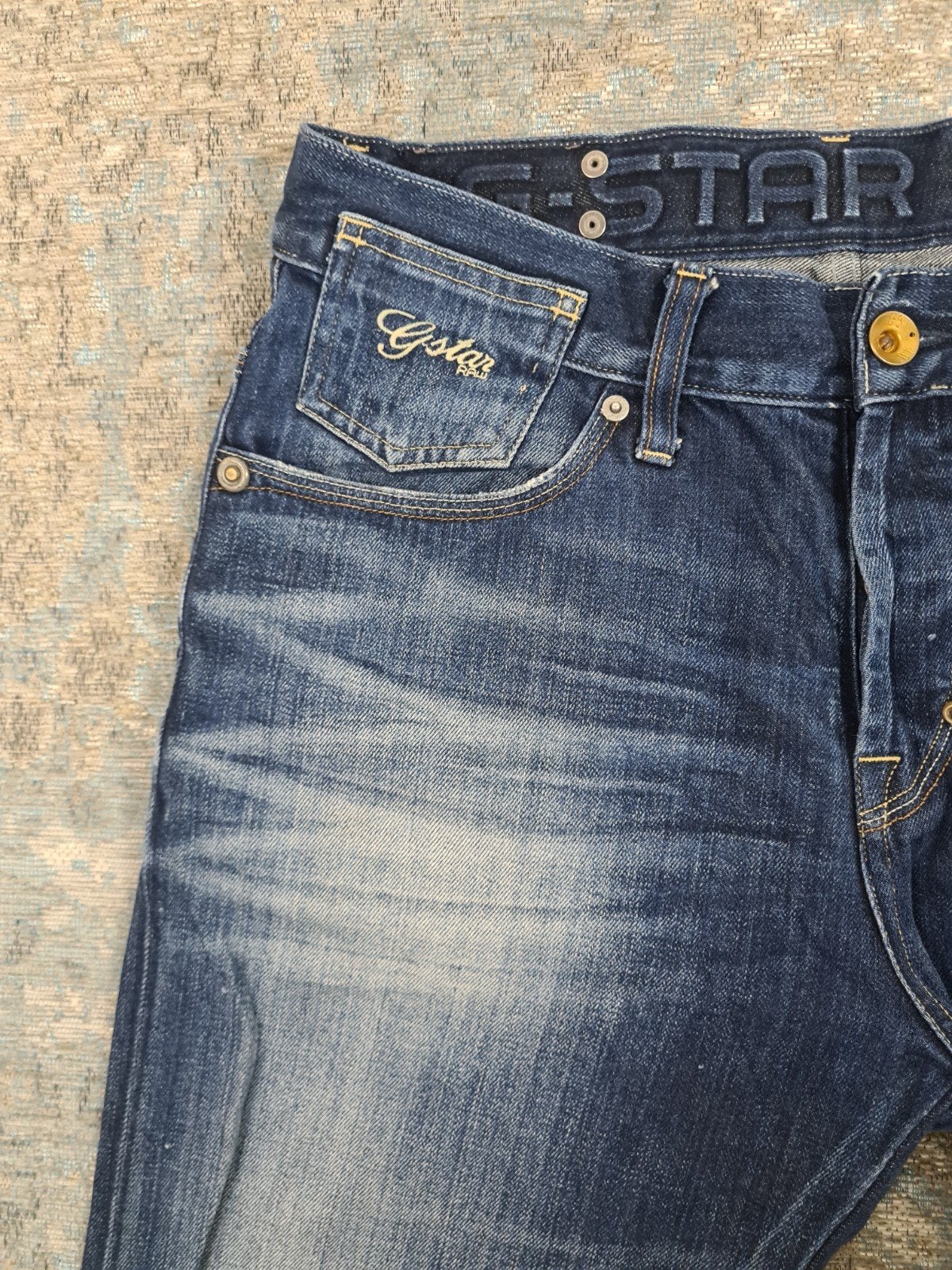 G-Star Coder Straight W30 L30 100% katoen Bronno3030 Blauw, G-Star Raw, https://www.g-star.com/nl_nl/customer-service, W32 (confectie 46) of kleiner