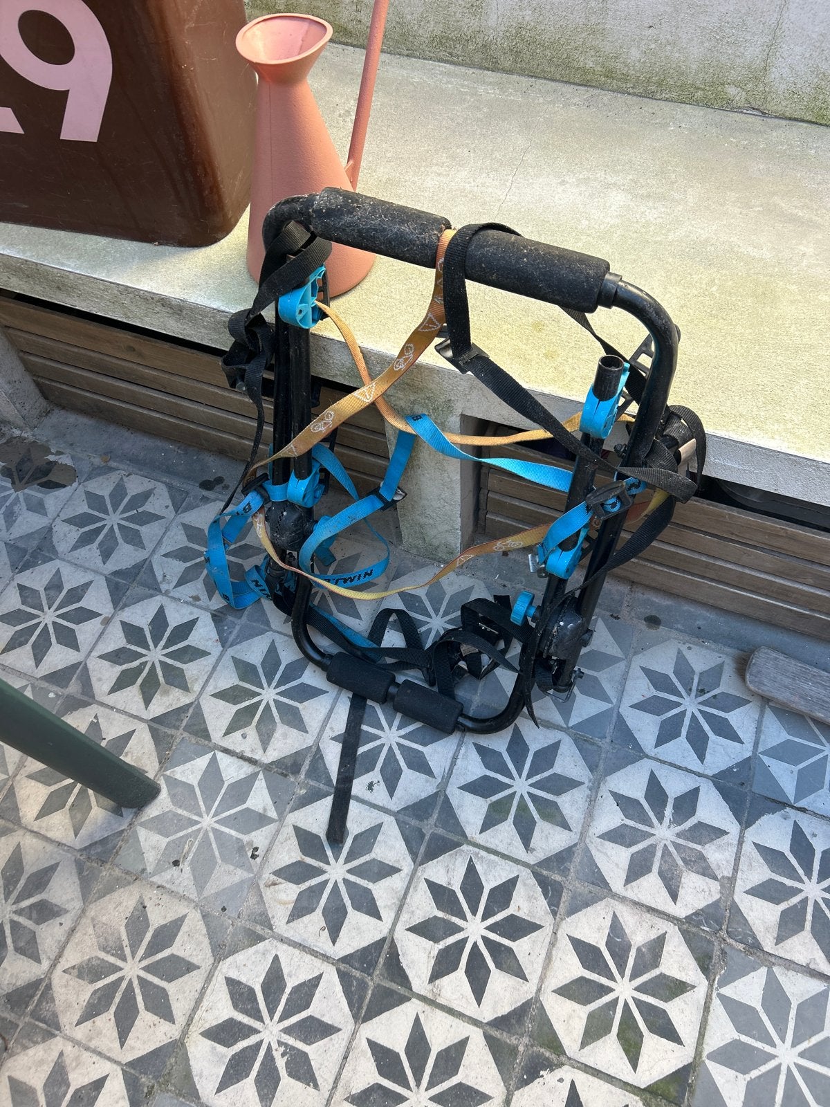 Gratis Fietsendrager voor achterklep - Gebruikt Lymc&co, Auto diversen, Ophalen, 2 fietsen, Gebruikt, Achterklepdrager