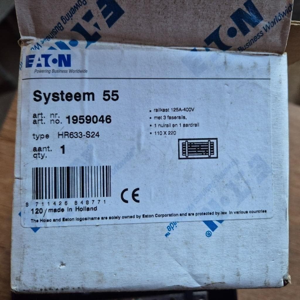 NIEUWE Eaton Holec Systeem 55 - Railkast HR633-S24 125A 400V, Ophalen of Verzenden, Nieuw