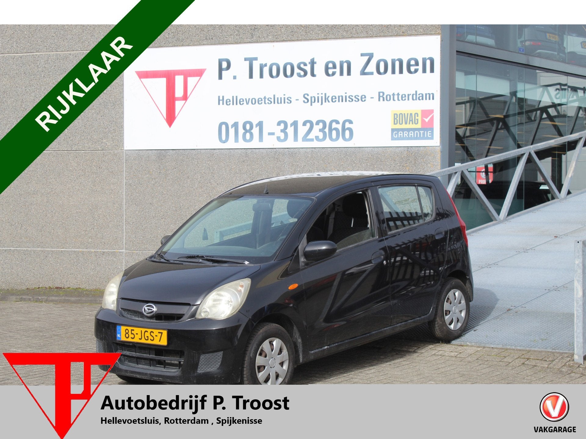 Daihatsu Cuore 1.0 Trend Radio CD-Speler/Centrale deurvergre, Auto's, Voorwielaandrijving, Stof, Zwart, 18 €/maand