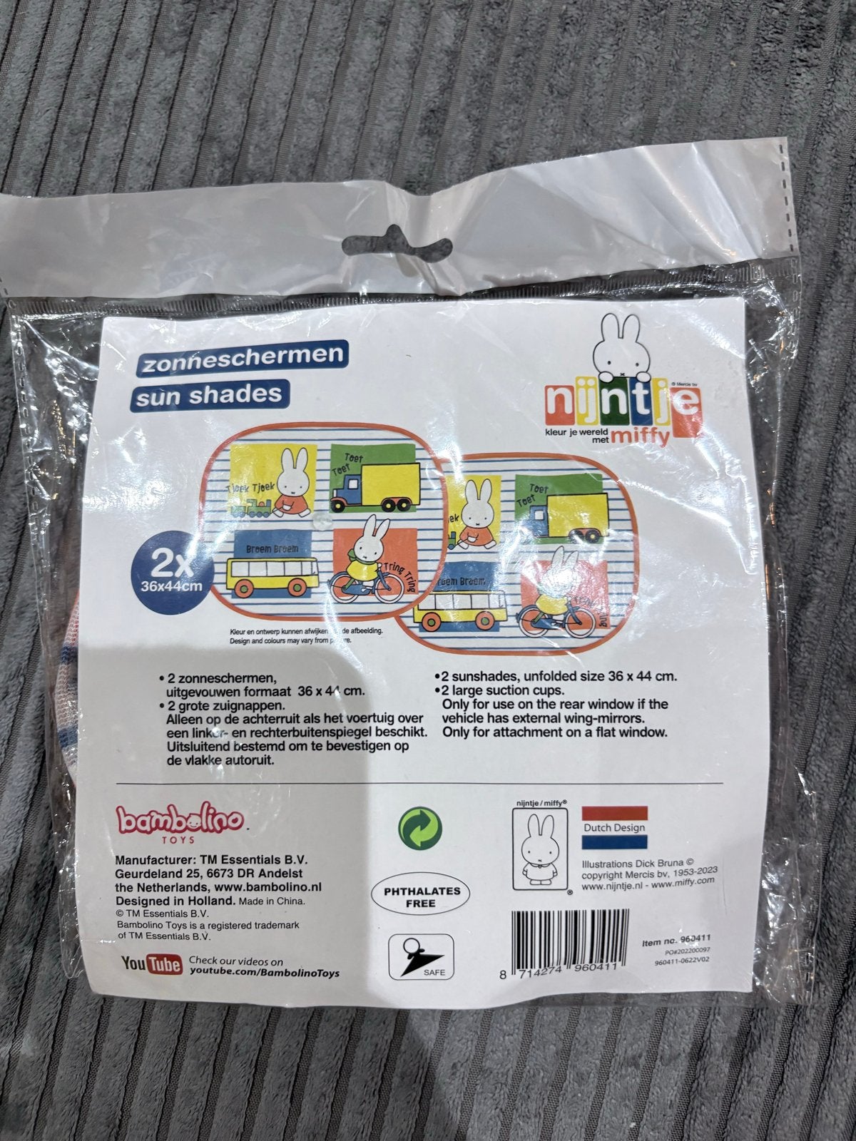 Nieuw Nijntje Zonnescherm Auto - 2 stuks, Ophalen of Verzenden, Nieuw