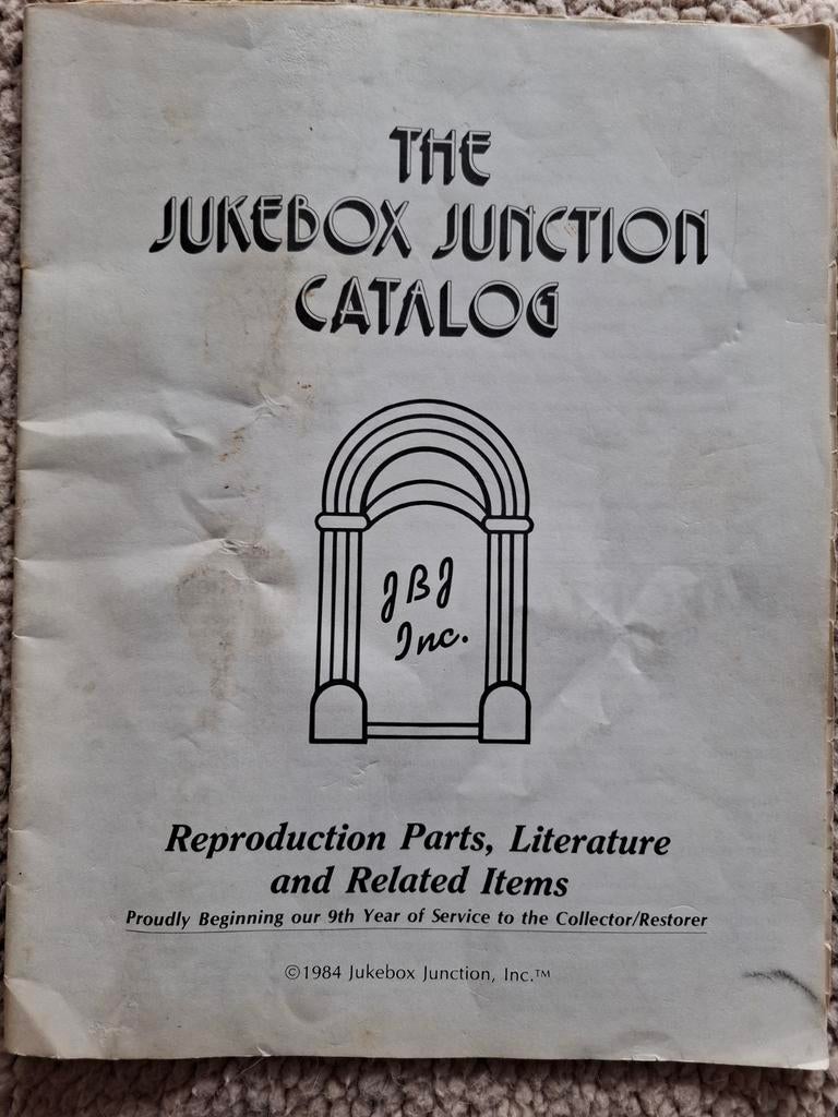 Jukebox Junction Catalogus 1984 - Onderdelen & Literatuur, Ophalen of Verzenden, Gebruikt, 1970 tot heden, Overige merken