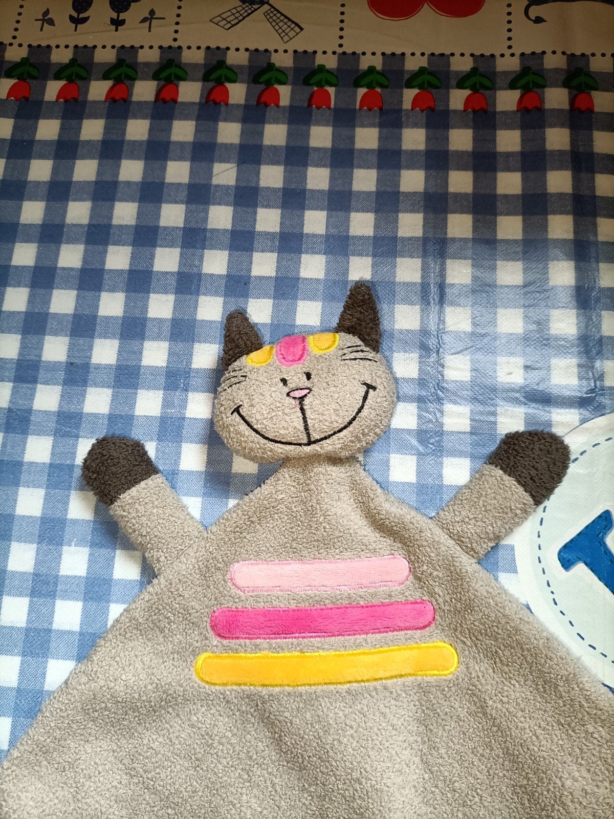 Funnies kat knuffeldoekje, Ophalen of Verzenden, Zo goed als nieuw, Konijn
