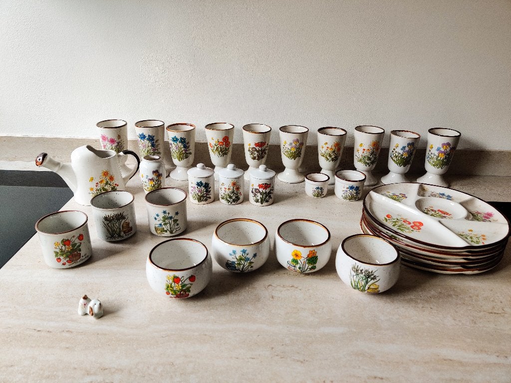 Vintage Wildflower servies, Overige merken, Vintage, Ophalen of Verzenden, Zo goed als nieuw