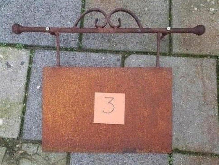 Wandbord uithangbord muurbord., Ophalen of Verzenden