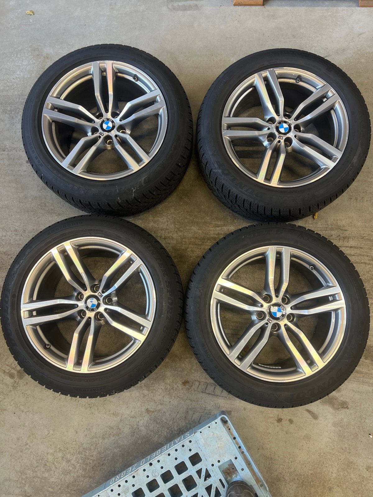 Originele BMW X6 F16-X5 F15 MSport 19 inch winterwielen, Gebruikt, 255 mm, Banden en Velgen, Winterbanden