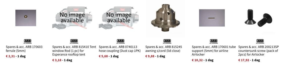 ARB Compressor onderdelen en Reserve onderdelen, Gebruikt, -, Verzenden, -