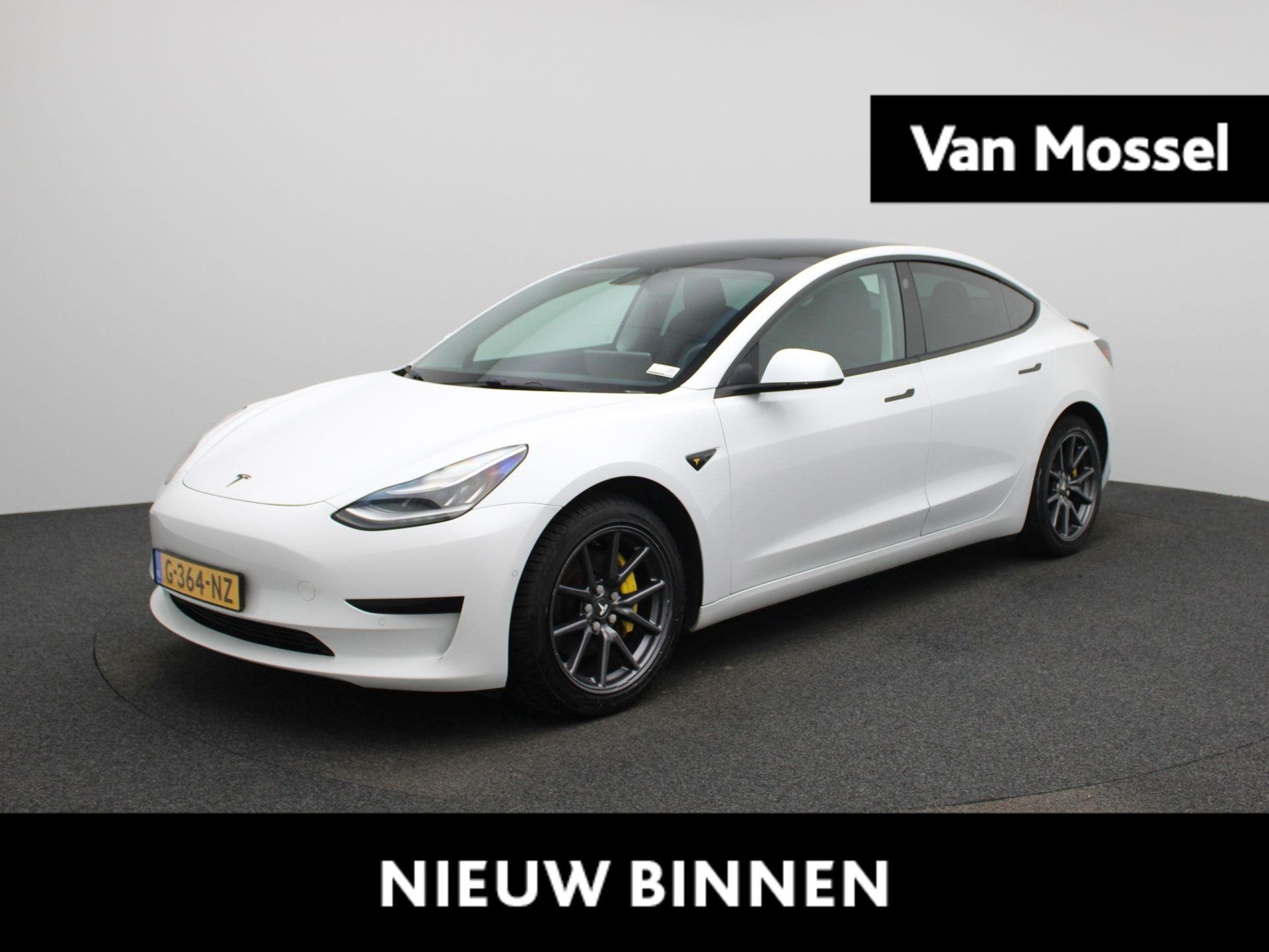 Tesla Model 3 Standard RWD Plus 60 kWh | Panoramadak | Stoel, Auto's, Automaat, Gebruikt, Wit, Origineel Nederlands
