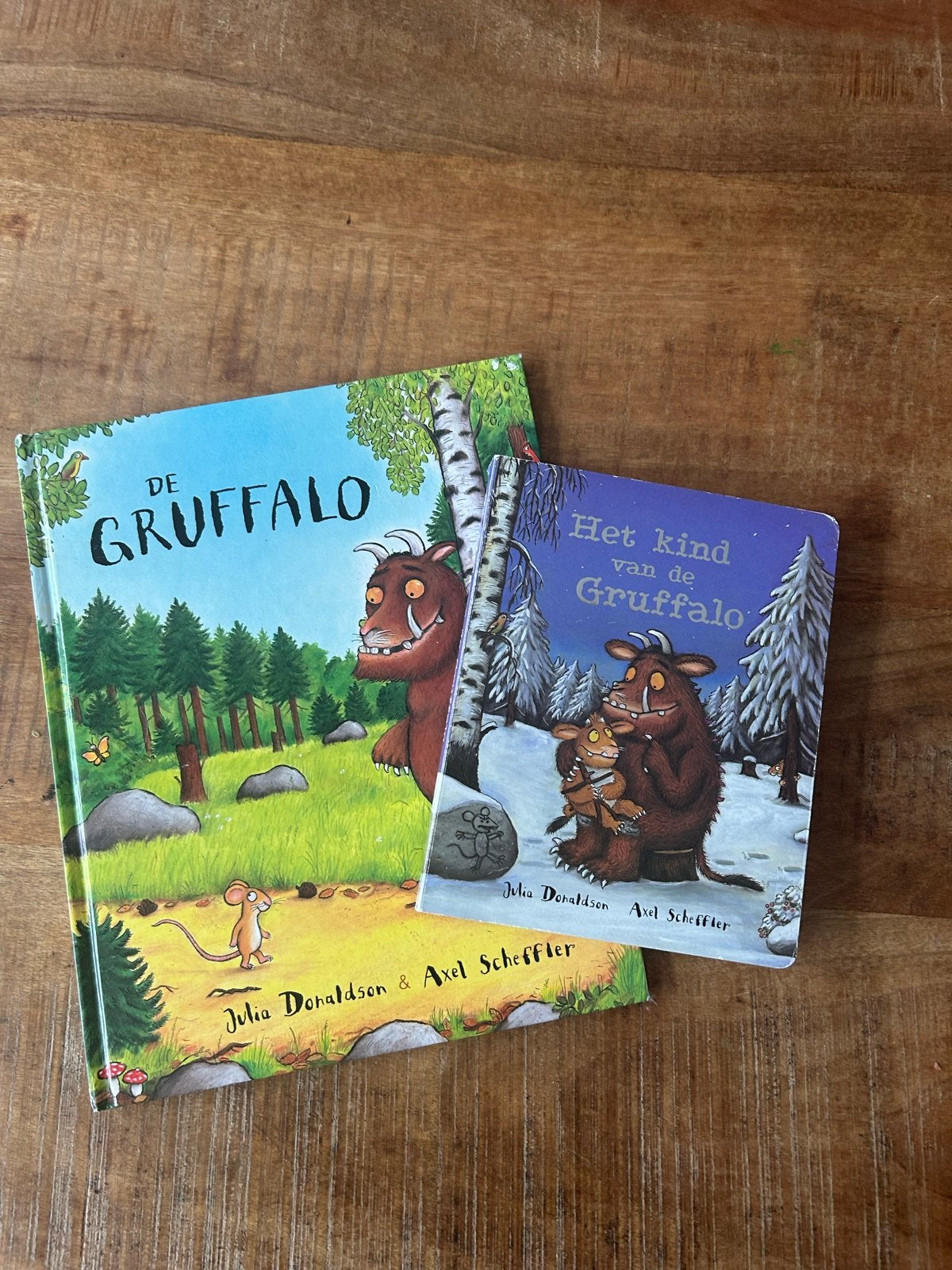 De Gruffalo & Het kind van de Gruffalo - Julia Donaldson, Fictie algemeen, Jongen of Meisje, Ophalen of Verzenden, Zo goed als nieuw