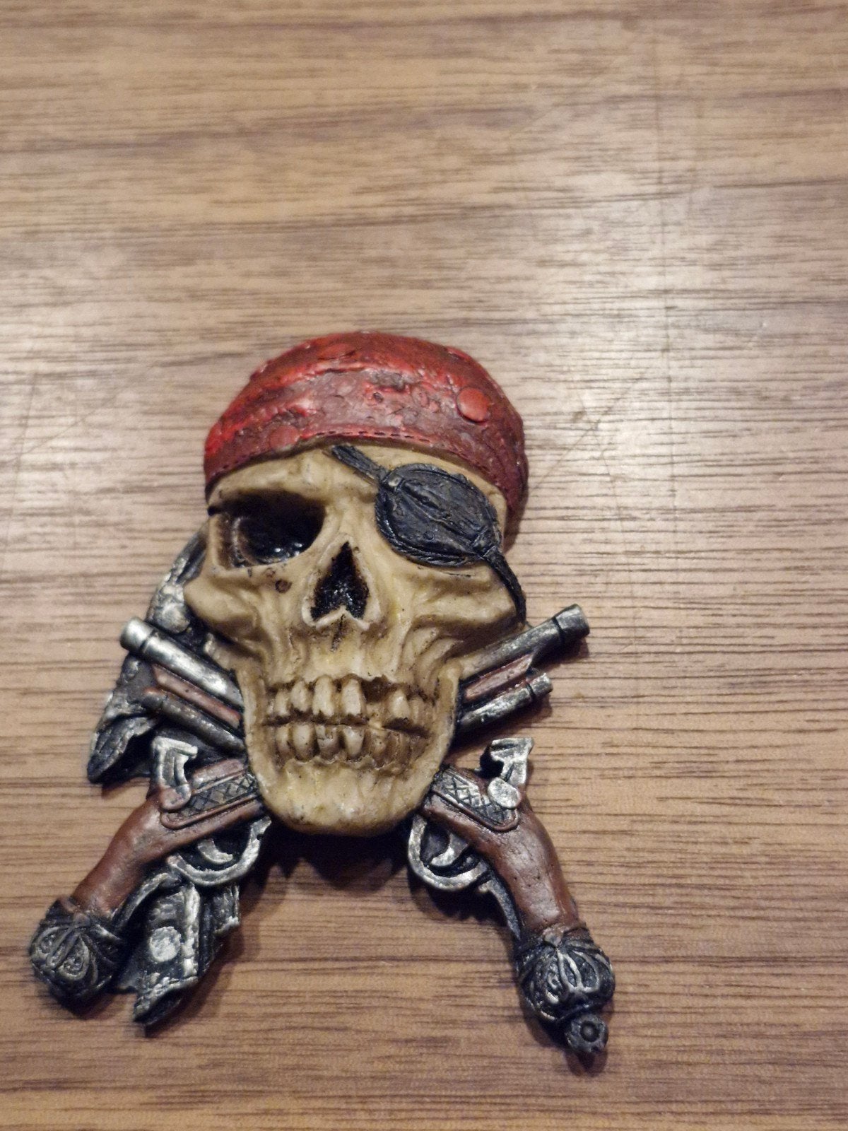 Stoere piraten schedel koelkastmagneet, Ophalen of Verzenden, Gebruikt