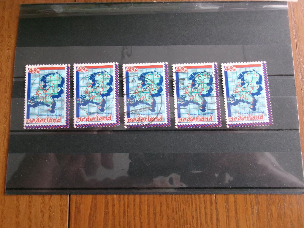 1979 - 5 x kamers van koophandel (764c), Postzegels en Munten, Postzegels | Nederland, Verzenden, Gestempeld