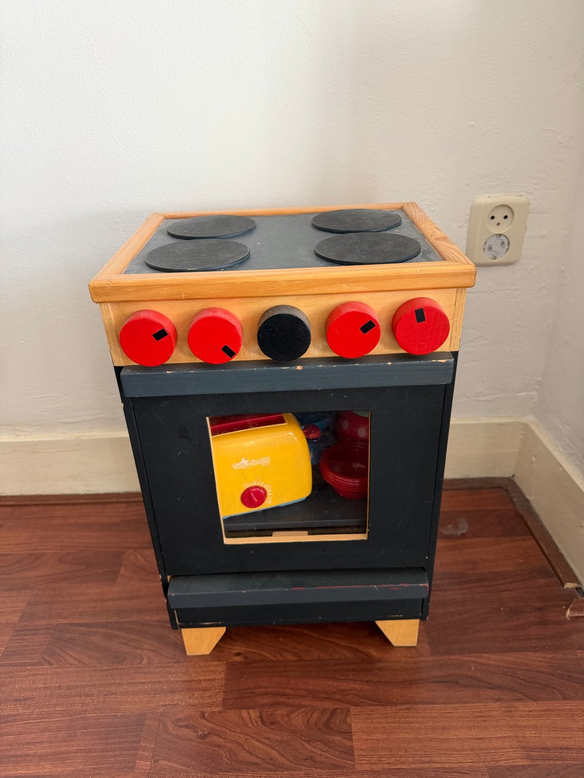 Houten speelkeuken met accessoires, Ophalen, Gebruikt, Knutselen