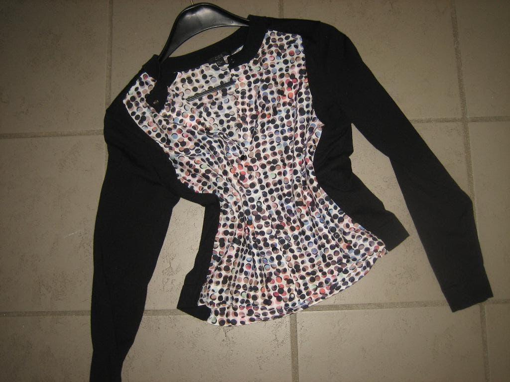 Heerlijk polkadot t-shirt-vestje van COS 36-38-40 Snazzeys, Maat 38/40 (M), COS, Verzenden, Zwart