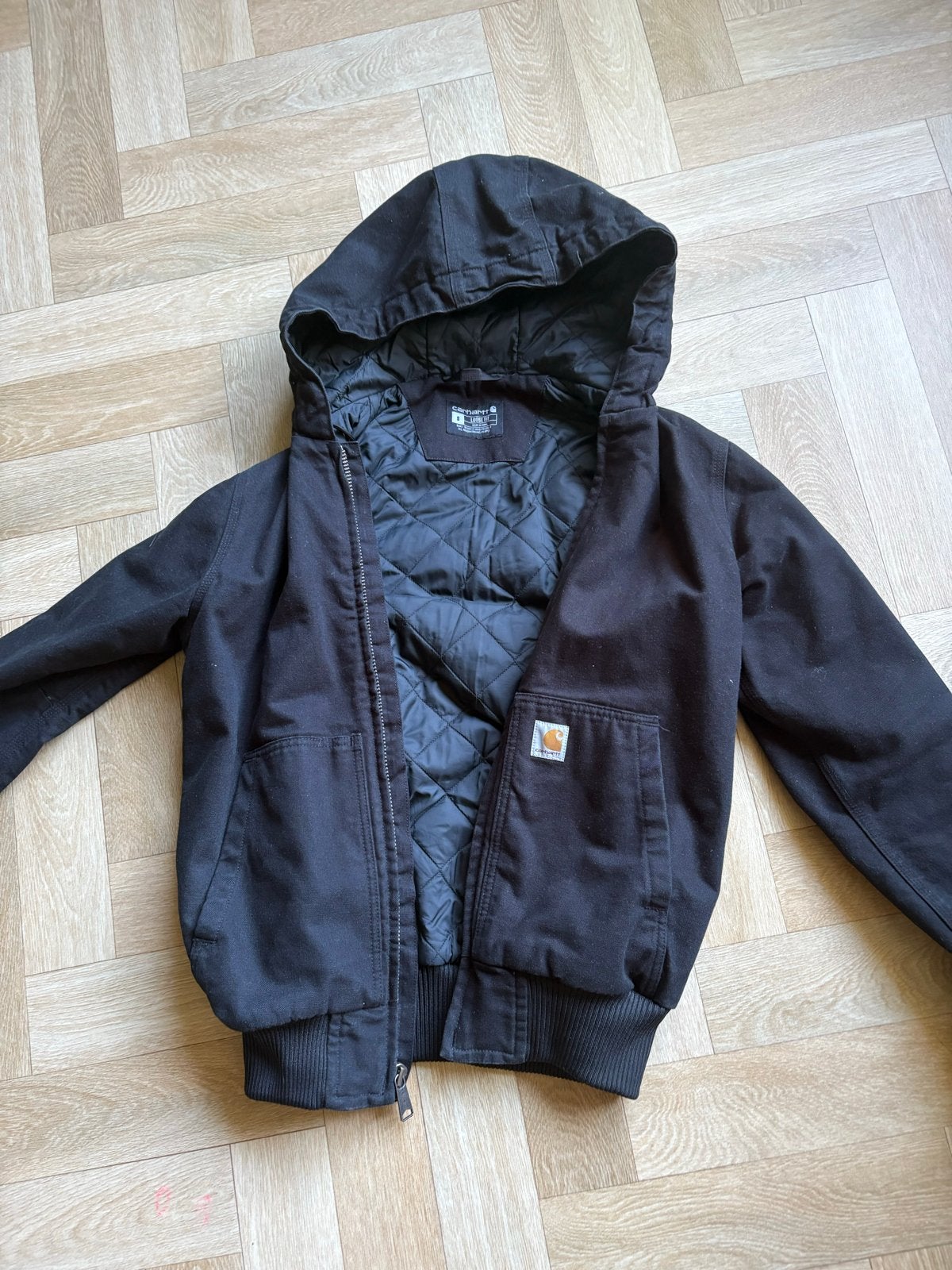 Carhartt Duck Active Werkjas Zwart Maat S, Kleding | Heren, Ophalen of Verzenden, Gedragen, Maat 46 (S) of kleiner, Zwart