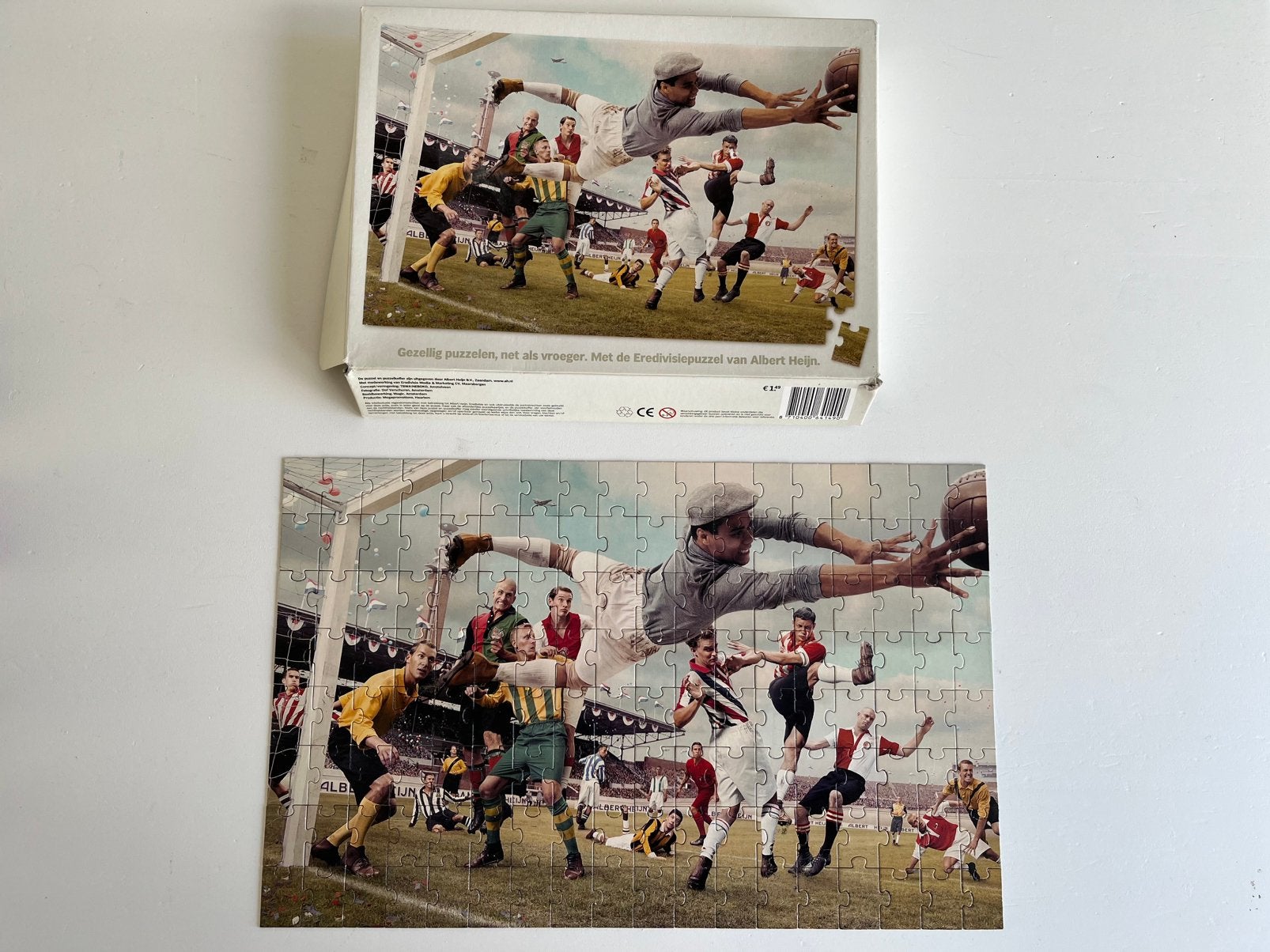 Eredivisie puzzel net zoals vroeger Albert Heijn compleet, Verzamelen, Albert Heijn, Ophalen of Verzenden