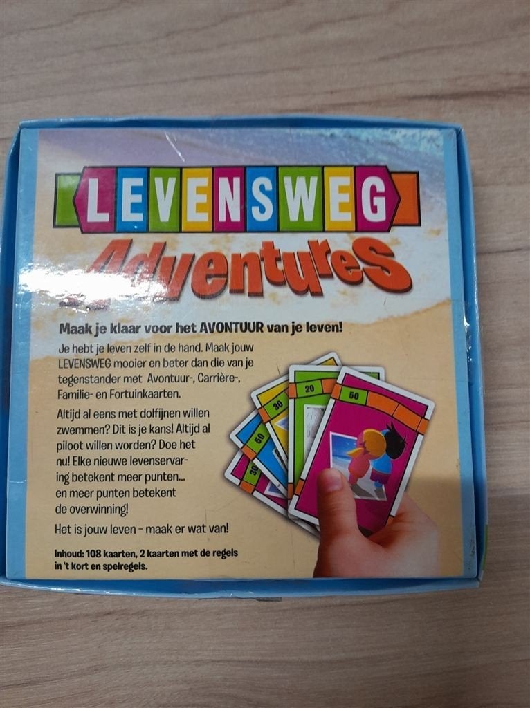 Levensweg adventures kaartspel - s4684, Verzenden, Zo goed als nieuw