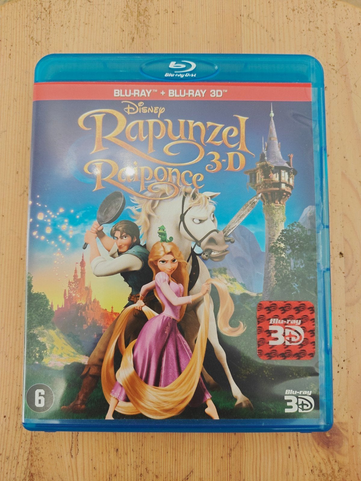 Disney Rapunzel 3D Blu-ray + Blu-ray Film (2-disc combo), Nederlands, Ophalen of Verzenden, Zo goed als nieuw, Vanaf 6 jaar