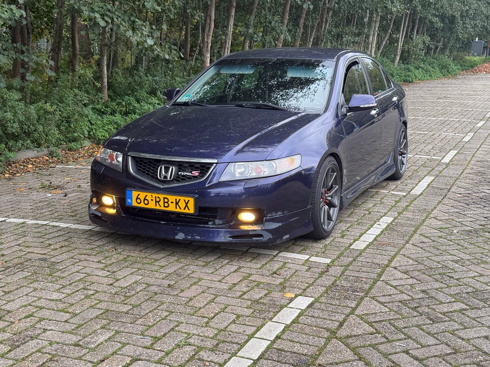 Honda Accord 2.4 I Sedan Type S 2005 Blauw, Auto's, Voorwielaandrijving, Blauw, 75 €/maand, Handgeschakeld