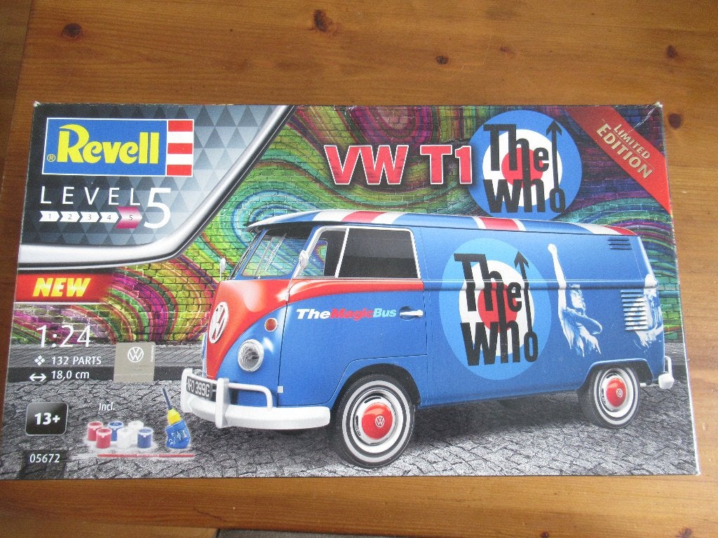 VW T1 The Who  (Revell 1/24), Auto, Revell, Groter dan 1:32, Nieuw