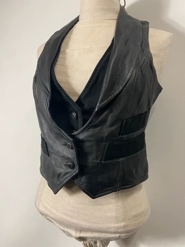 Arma Collection | Zwart leren gilet, Maat 38/40 (M), Zwart, Arma, Ophalen of Verzenden
