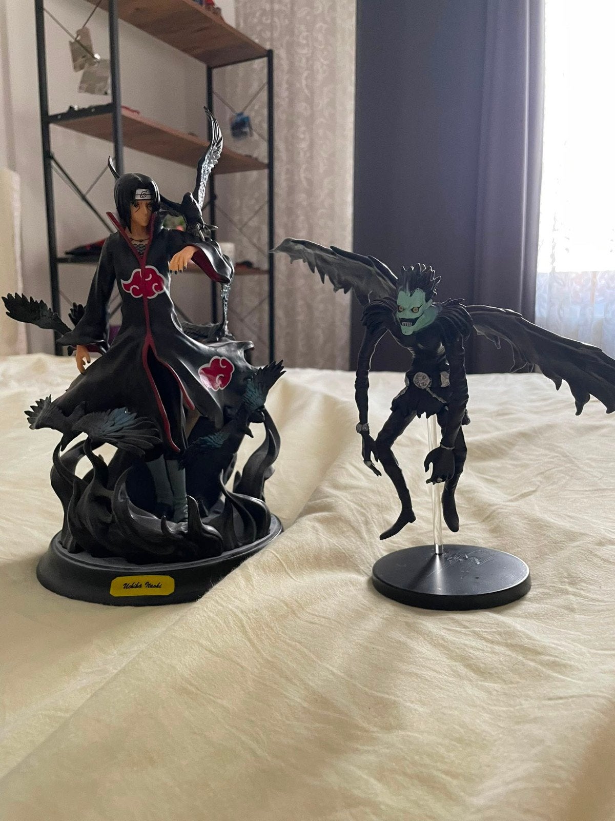 Death Note Ryuk en Naruto Itachi Uchiha beeldjes, Ophalen of Verzenden, Zo goed als nieuw