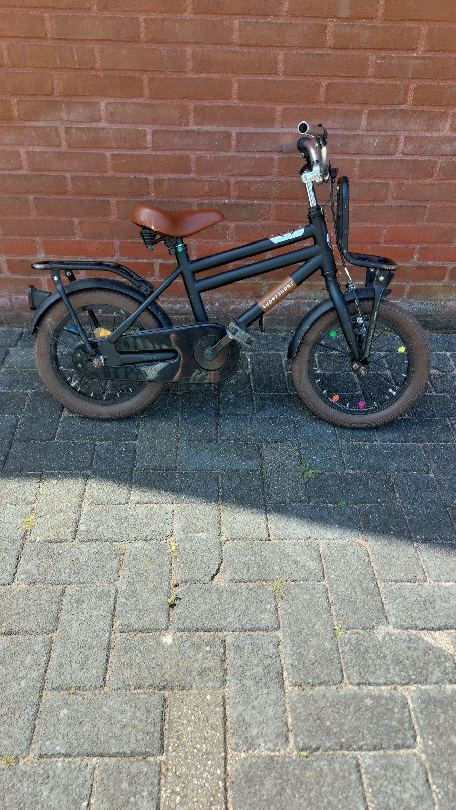 Supersuper kinderfiets 14 inch - opknapper met terugtraprem, Fietsen en Brommers, Fietsen | Kinderfietsjes, Ophalen, Terugtraprem