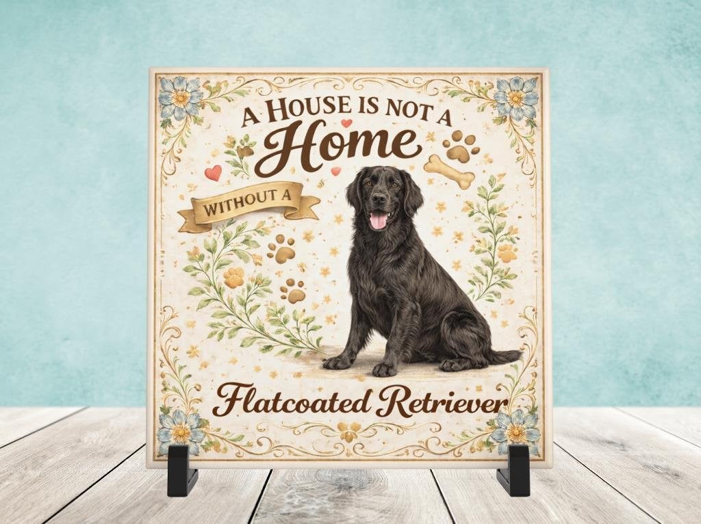 A House is not a Home Without a Flatcoat Retriever - Tegel, Verzenden, Nieuw