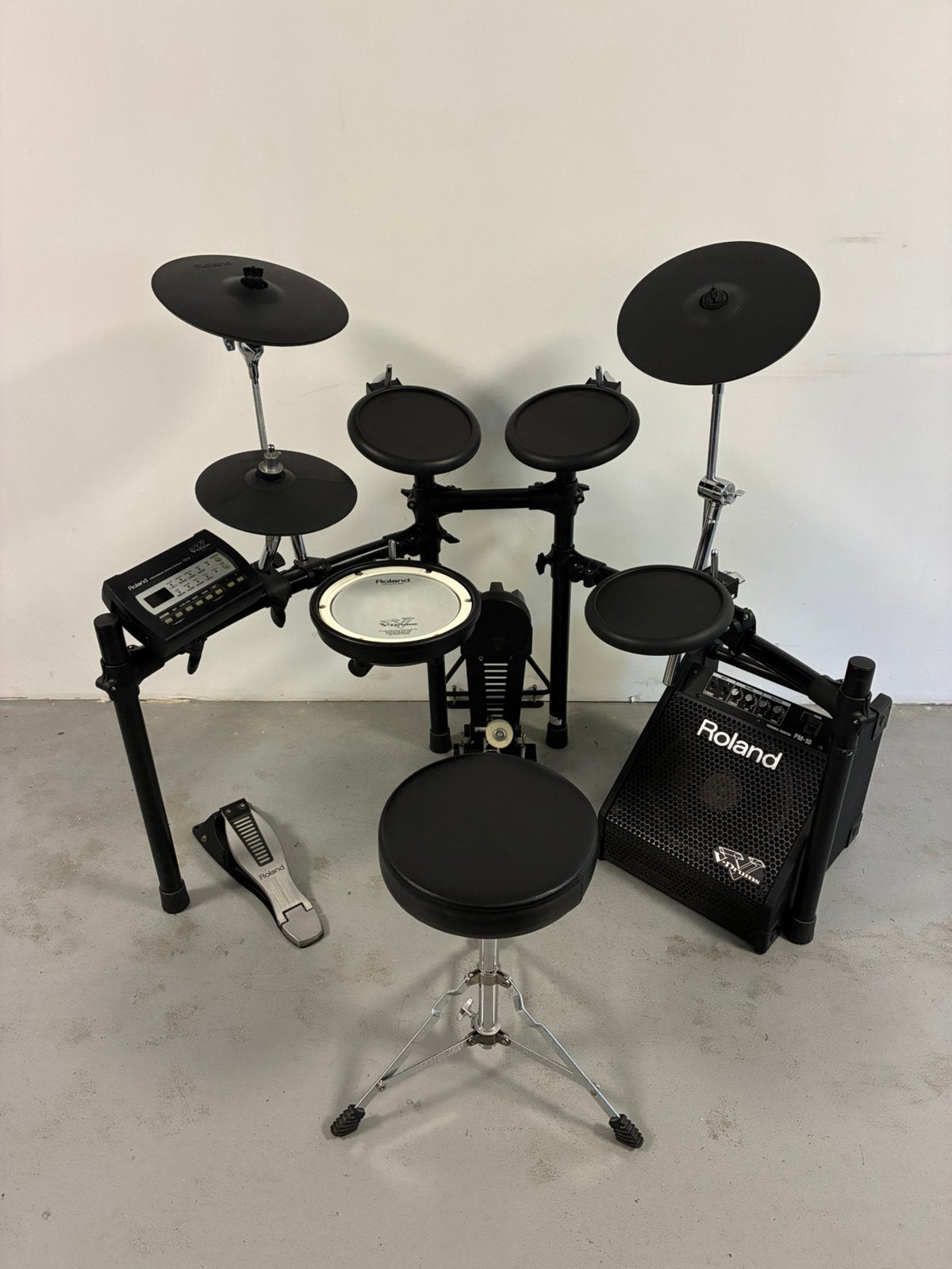 Roland TD-3 elektronisch drumstel incl PM-10 drum monitor, Ophalen, Roland, Elektronisch
