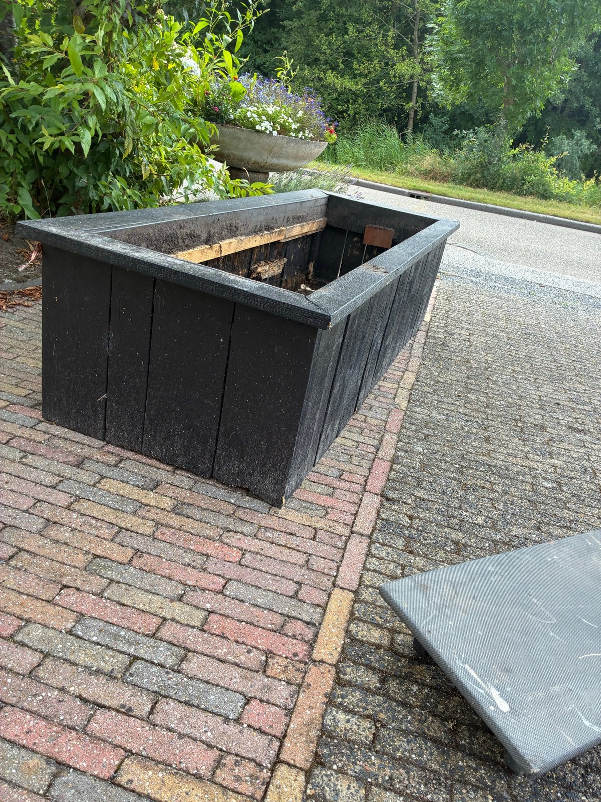 Grote plantenbak van hout - opknapper, Ophalen, Gebruikt, 100 cm of meer, Balkon