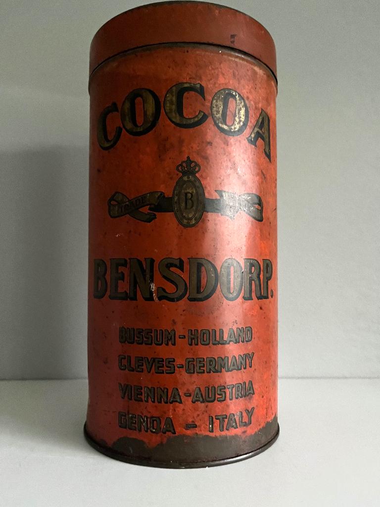 Bensdorp Cacao blik, Verzamelen, Blikken, Ophalen of Verzenden, Gebruikt, Overige, Overige merken