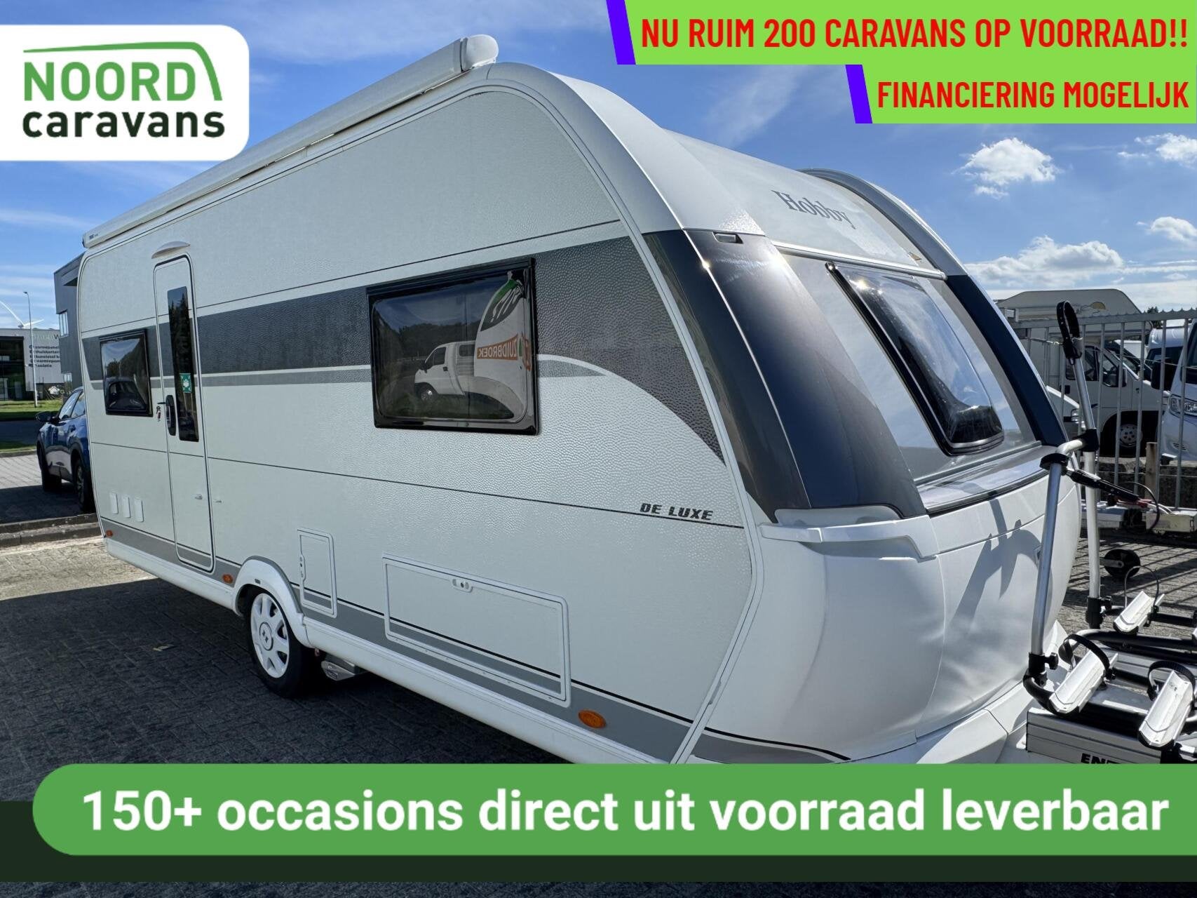 Hobby 540 UL DE LUXE, ENKELE BEDDEN, RONDZIT, AIRCO,LUIFEL, Caravans en Kamperen, Rondzit, Hobby, 7 tot 8 meter, Bedrijf