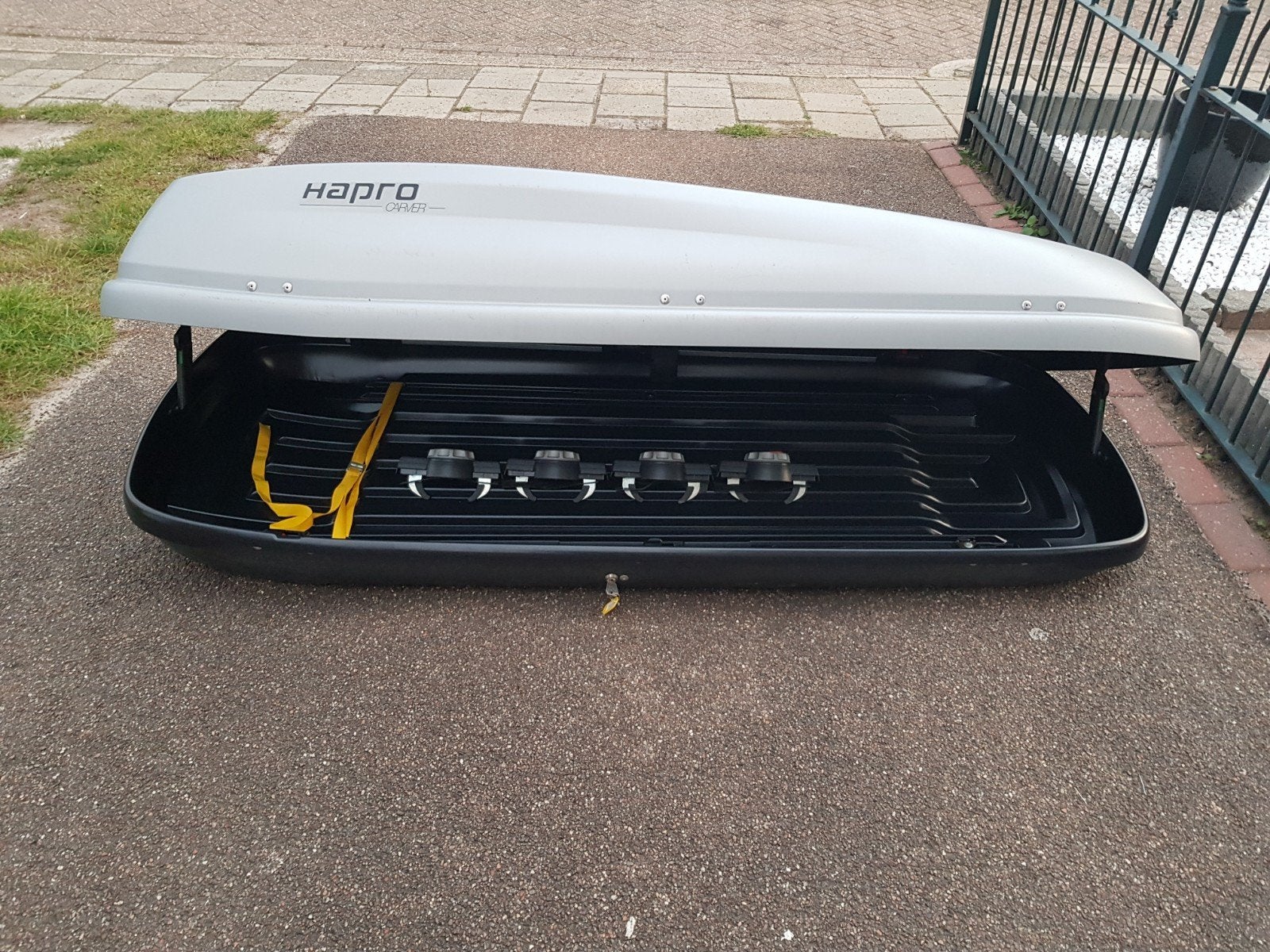 In goede staat grote Hapro Carver 6.5 MF XL dakkoffer skibox, Ophalen of Verzenden, Zo goed als nieuw