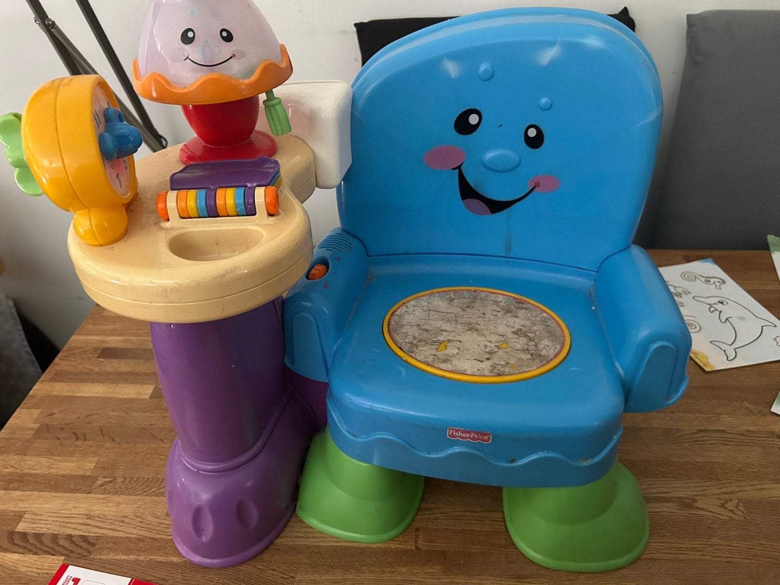 Fisher-Price leerstoel met geluid, Ophalen, Gebruikt, Overige typen, Met geluid