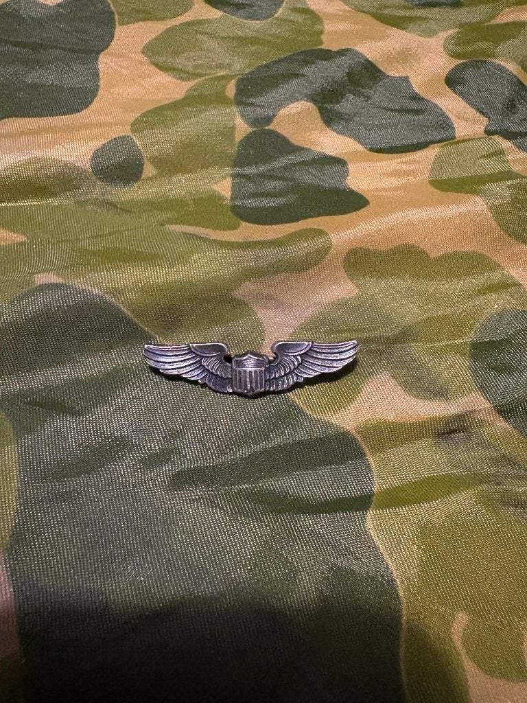 Tweede wereldoorlog US pilot wing (shirt size), Ophalen of Verzenden, Luchtmacht, Amerika, Lintje, Medaille of Wings