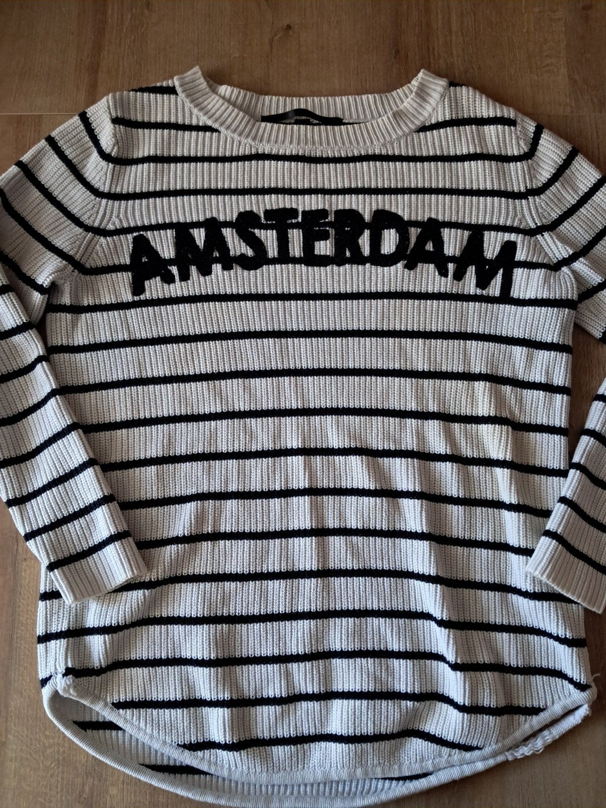 10DAYS Amsterdam gestreepte trui met gat, Maat 38/40 (M), 10DAYS, Wit, Ophalen of Verzenden