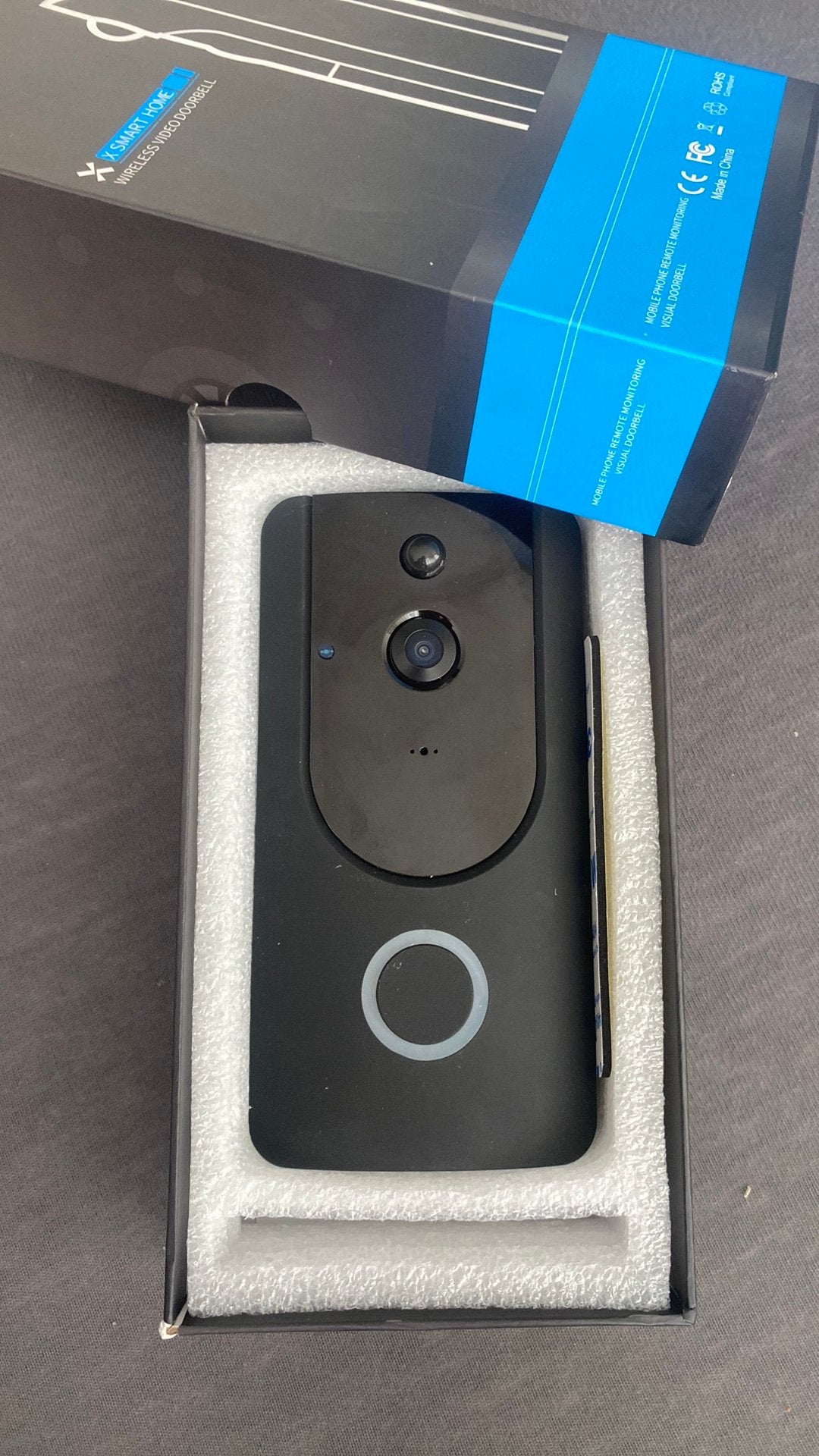 Smart home wireless video deurbel, Ophalen, Bewegingsdetectiesensor, Nieuw, Draadloos