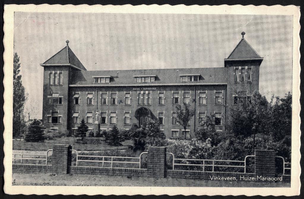 Vinkeveen, Huize Mariaoord. 1952., Ophalen of Verzenden, 1940 tot 1960, Gelopen, Utrecht