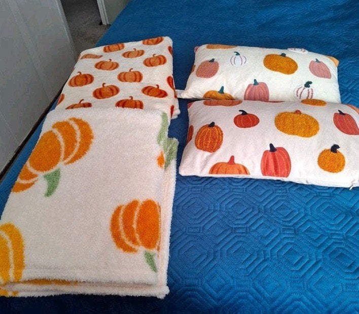herfst fleece kleden en kussens, Huis en Inrichting, Ophalen, Nieuw, Eenpersoons, Kussen