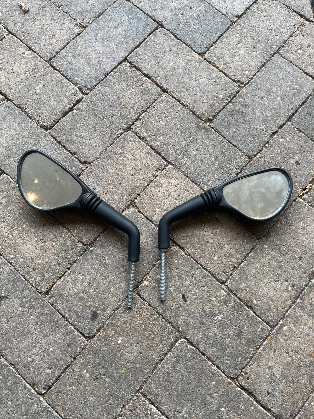 Set van 2 universele zijspiegels voor motor/scooter, Auto-onderdelen, Ophalen of Verzenden, Gebruikt, Universele onderdelen