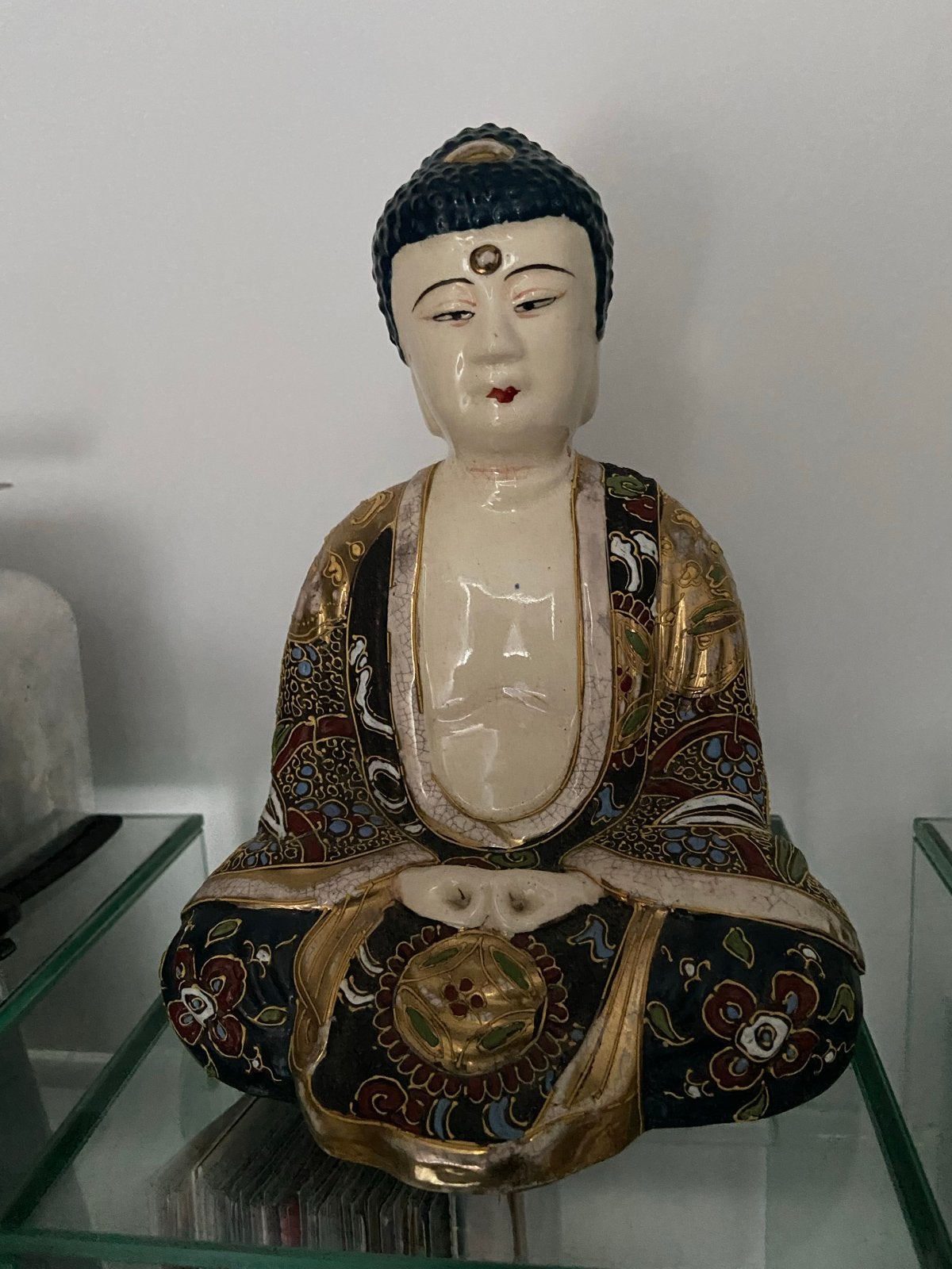 Prachtige Satsuma Boeddha Beeldjes  - Handgeschilderd, Ophalen