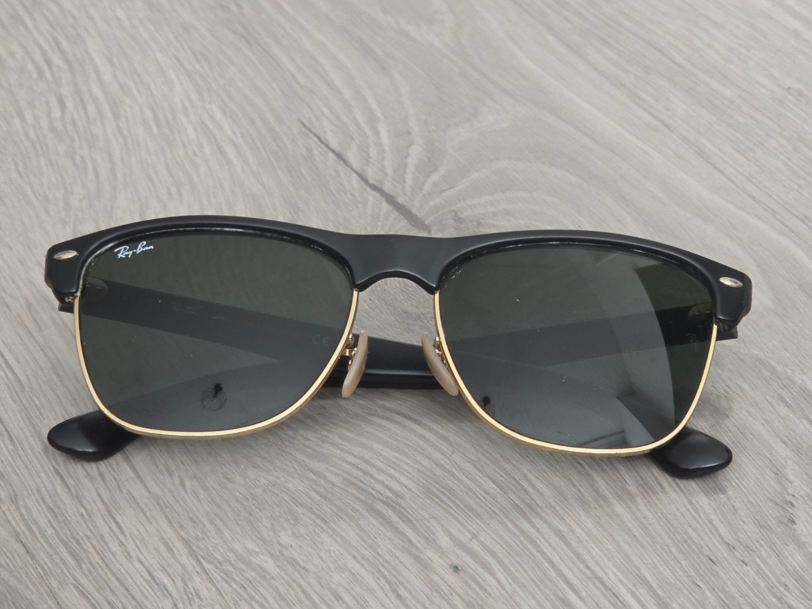 Ray-Ban Clubmaster Unisex Zonnebril, Gebruikt, Zonnebril, Zwart, Ophalen of Verzenden