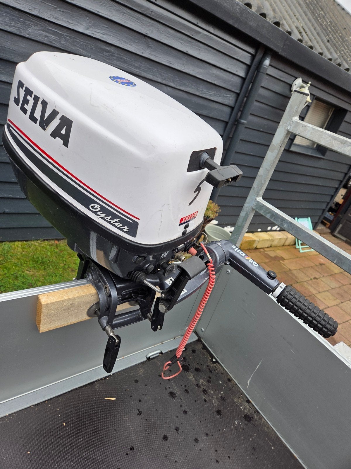 Selva Oyster 5pk 4-takt buitenboordmotor uit 2011, Watersport en Boten, Ophalen, Gebruikt, Motor en Techniek, Zeilboot of Motorboot