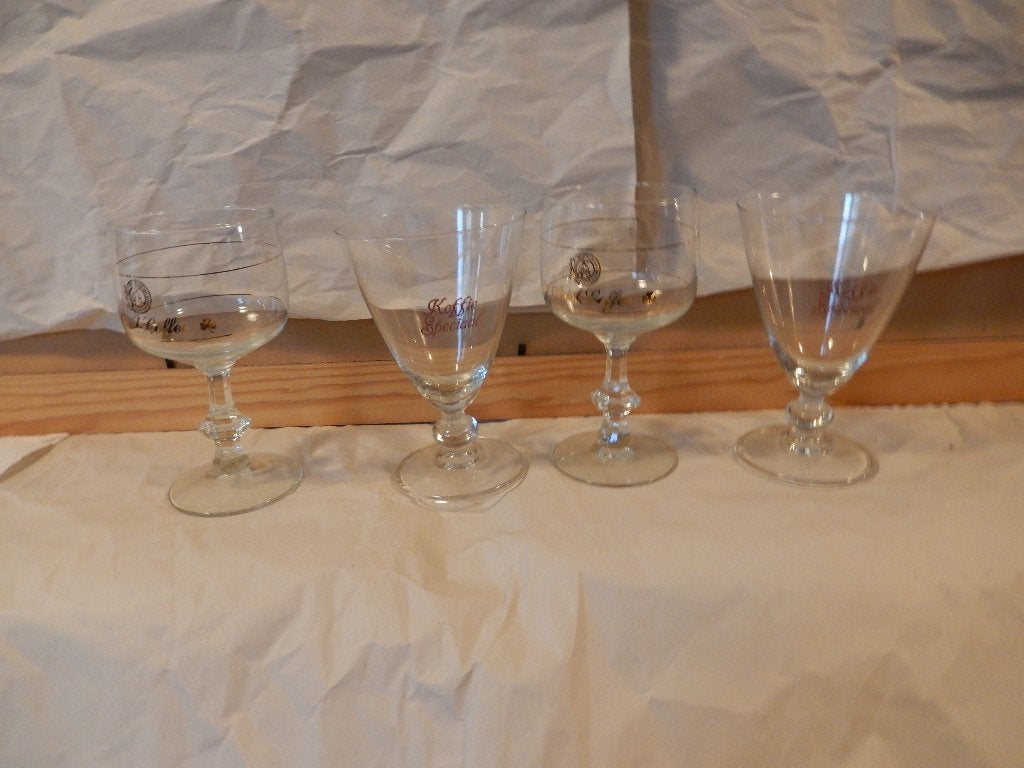Set van 4 vintage koffieglazen - Irish Coffee / Special, Ophalen of Verzenden, Gebruikt, Overige typen