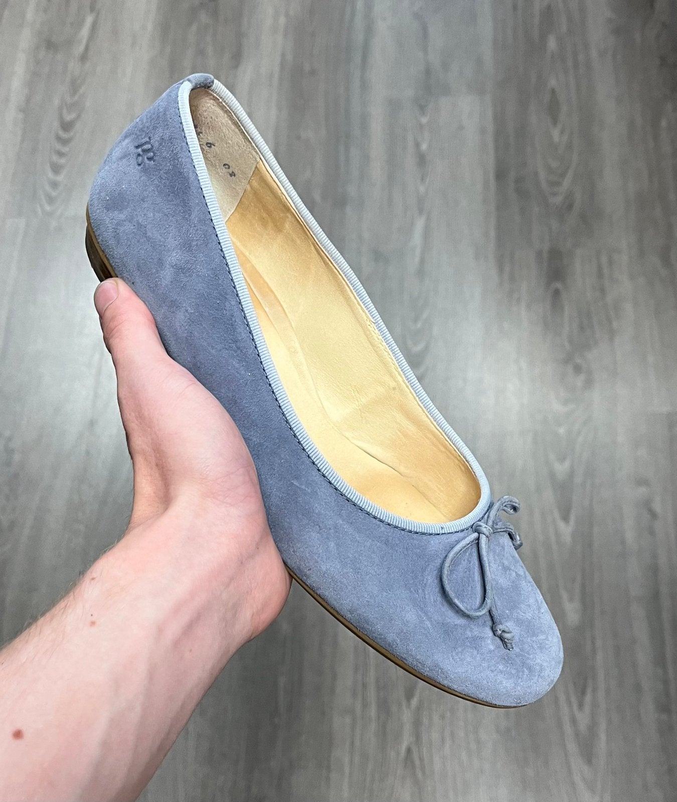 Paul Green elegante suede ballerina ballerina’s - Maat 39, Blauw, Zo goed als nieuw, Ballerina's, Ophalen of Verzenden