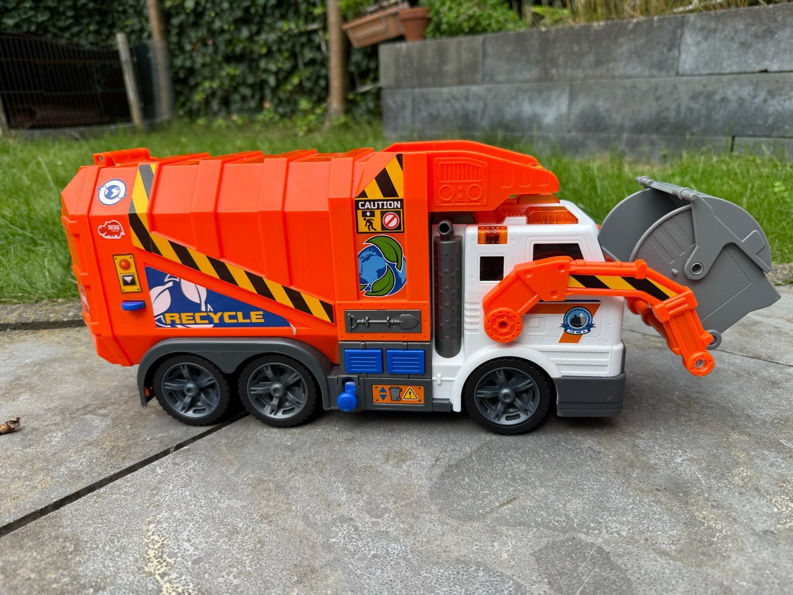 Dickie Toys Vuilniswagen, Ophalen, Zo goed als nieuw