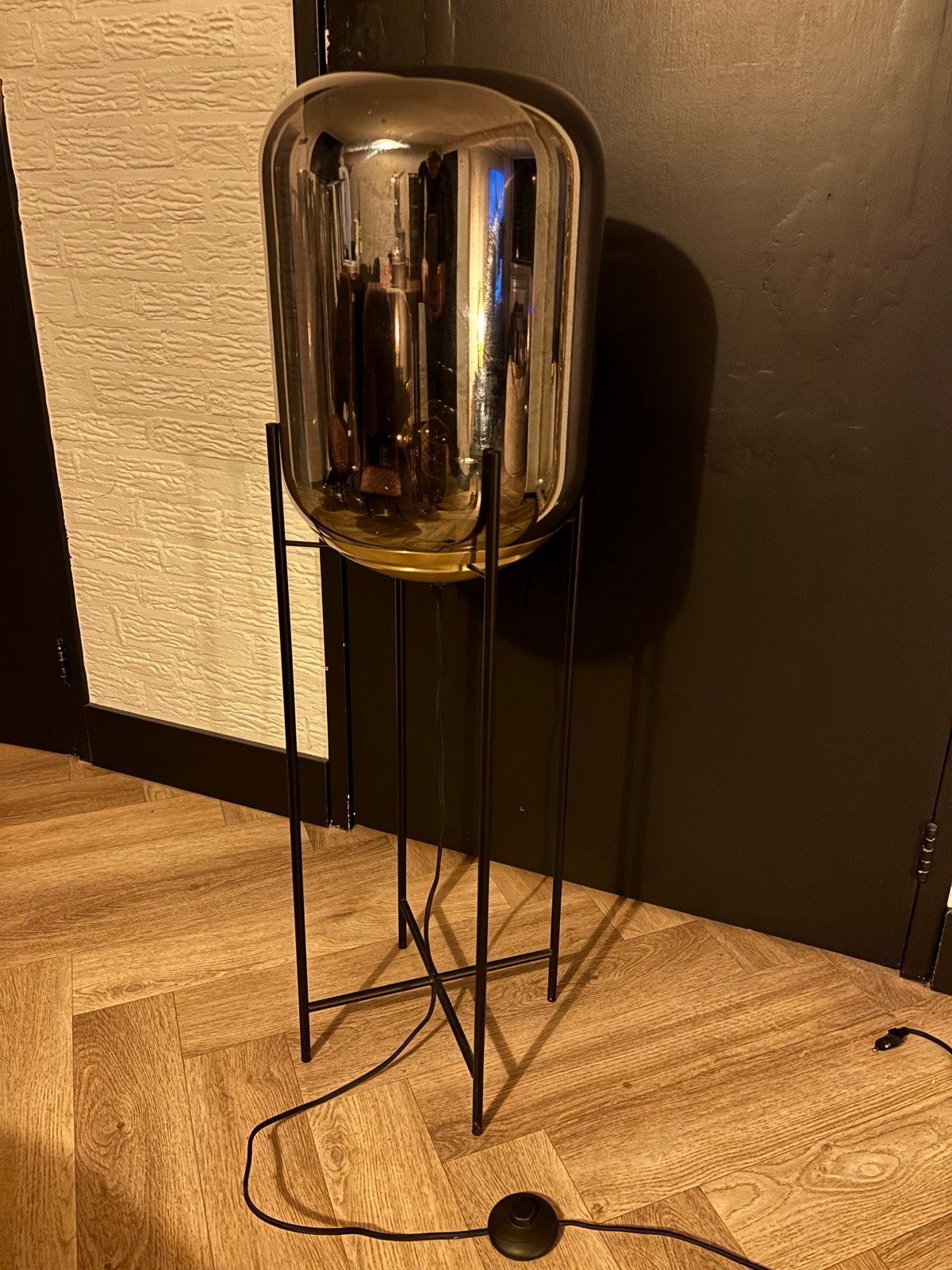 Stijlvolle Kamerlamp - Modern Design, 100 tot 150 cm, Zo goed als nieuw, Metaal, E27 (groot)
